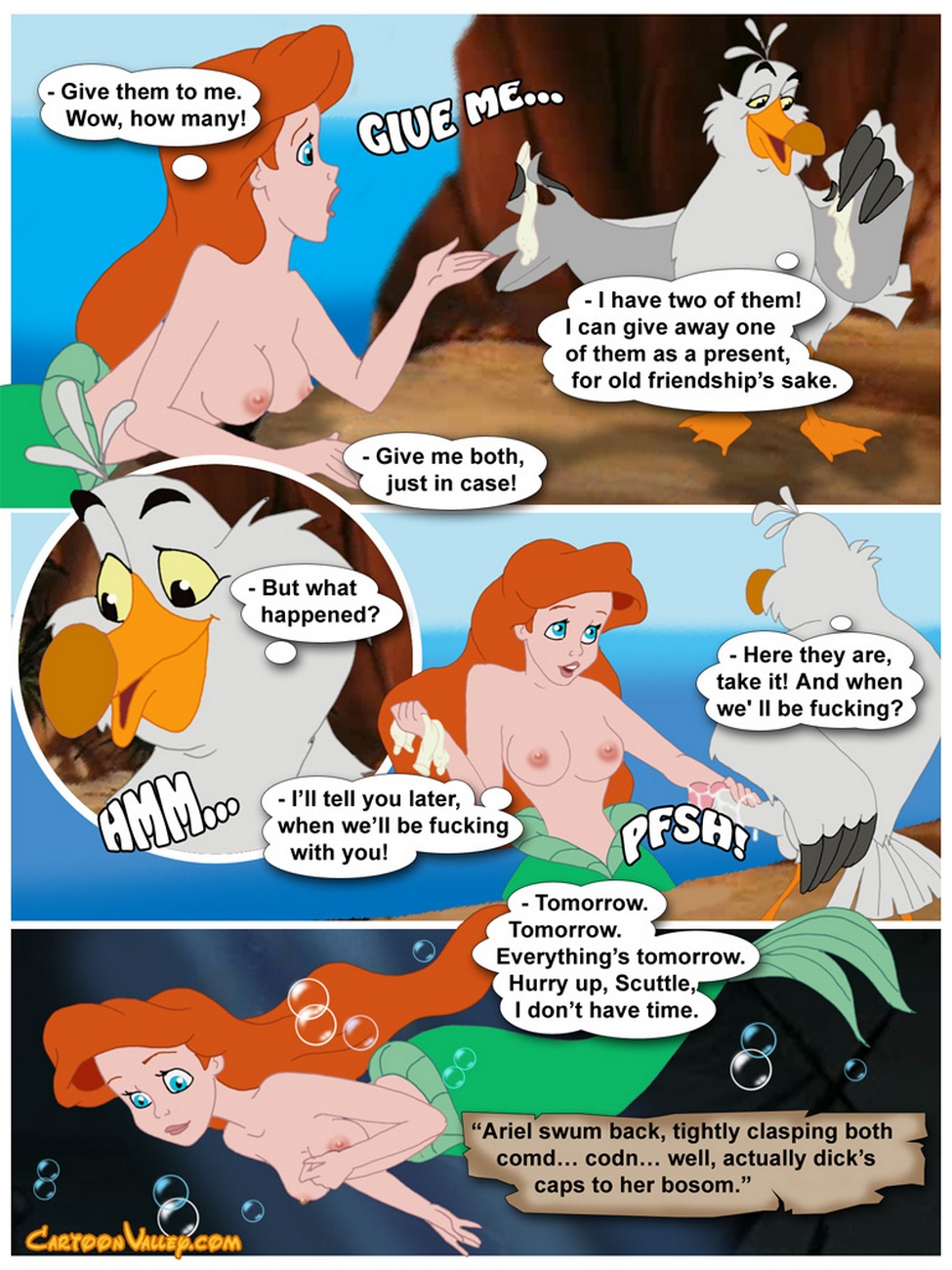 Ariel Having Sex - Ariel And The New Sex Technique comic porn - HD Porn Comics