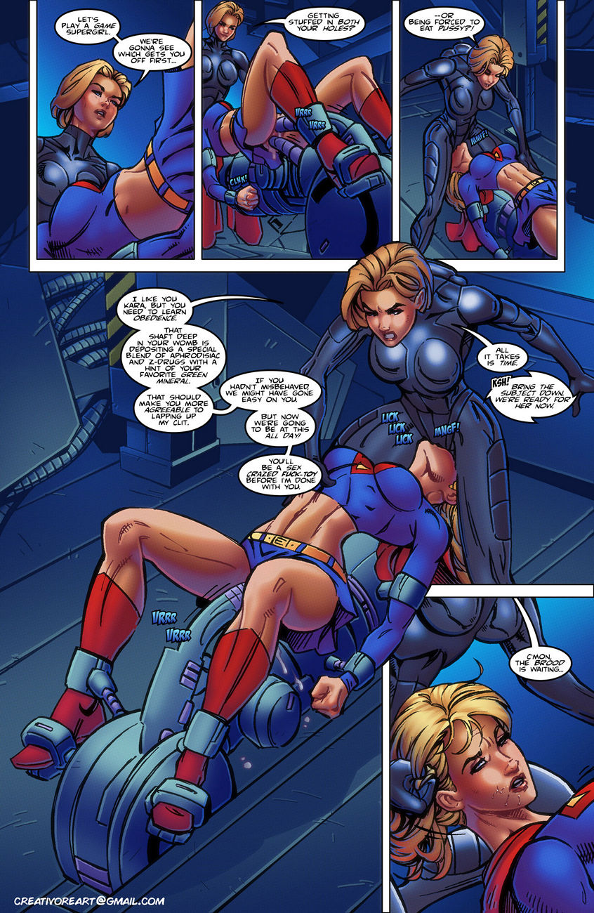 Lesbian Superheroine Comic - Breakout 2 - Supergirl comic porn â€“ HD Porn Comics