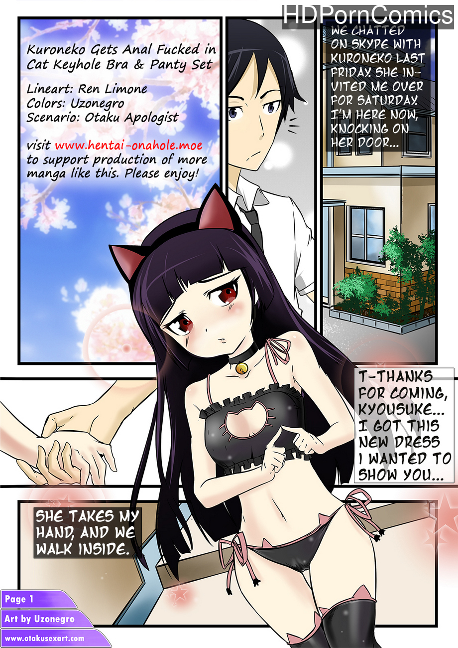 Kuroneko Gets Anal Fucked In Cat Keyhole Bra And Panty Set comic porn pic