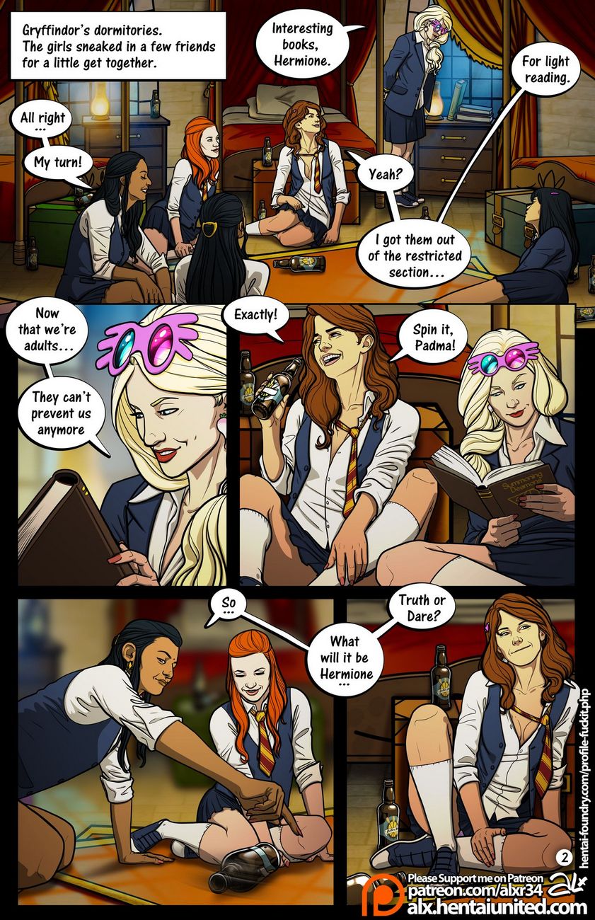 Meanwhile In Hogwarts - Truth Or Dare comic porn - HD Porn Comics
