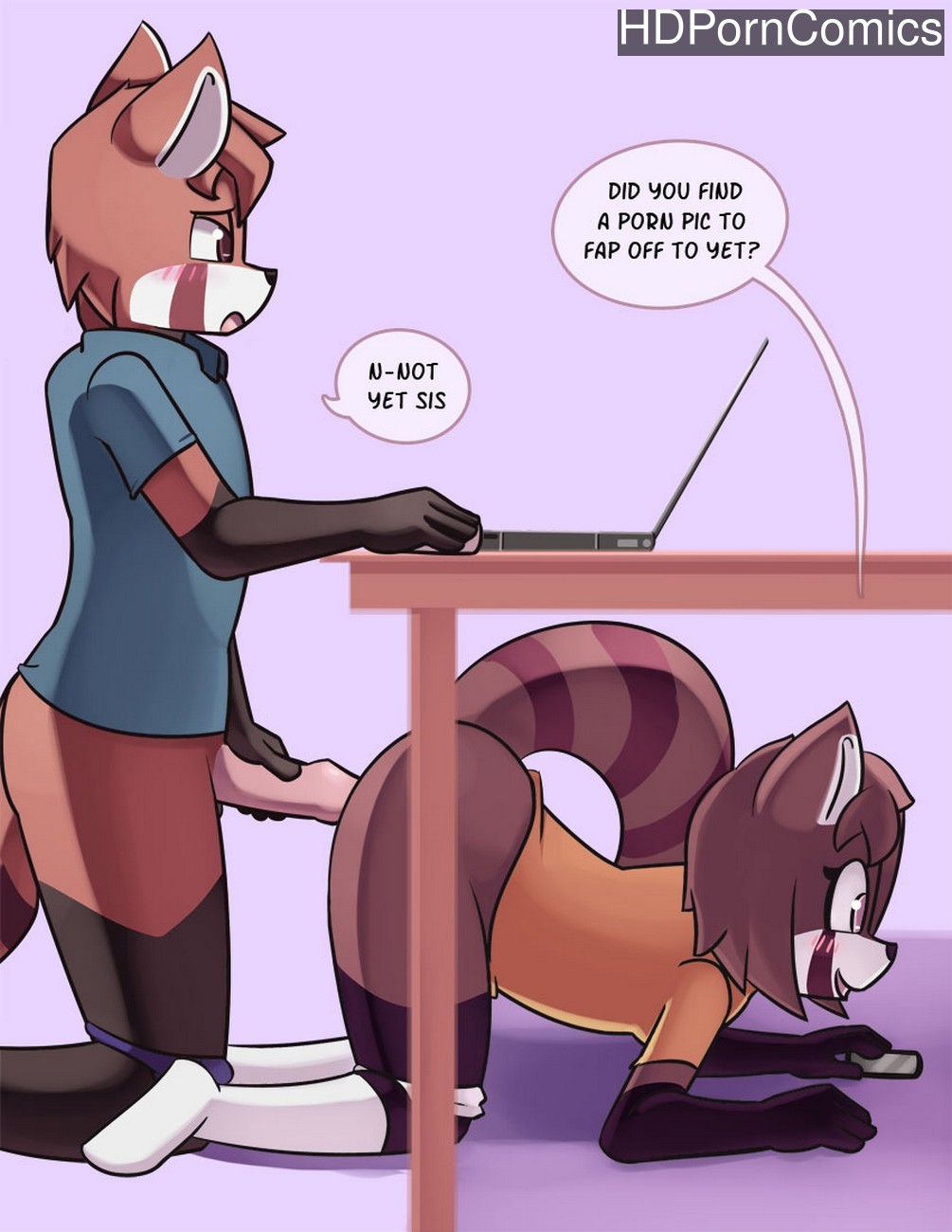 Panda Anthro Girl Porn - Red Panda Siblings comic porn | HD Porn Comics