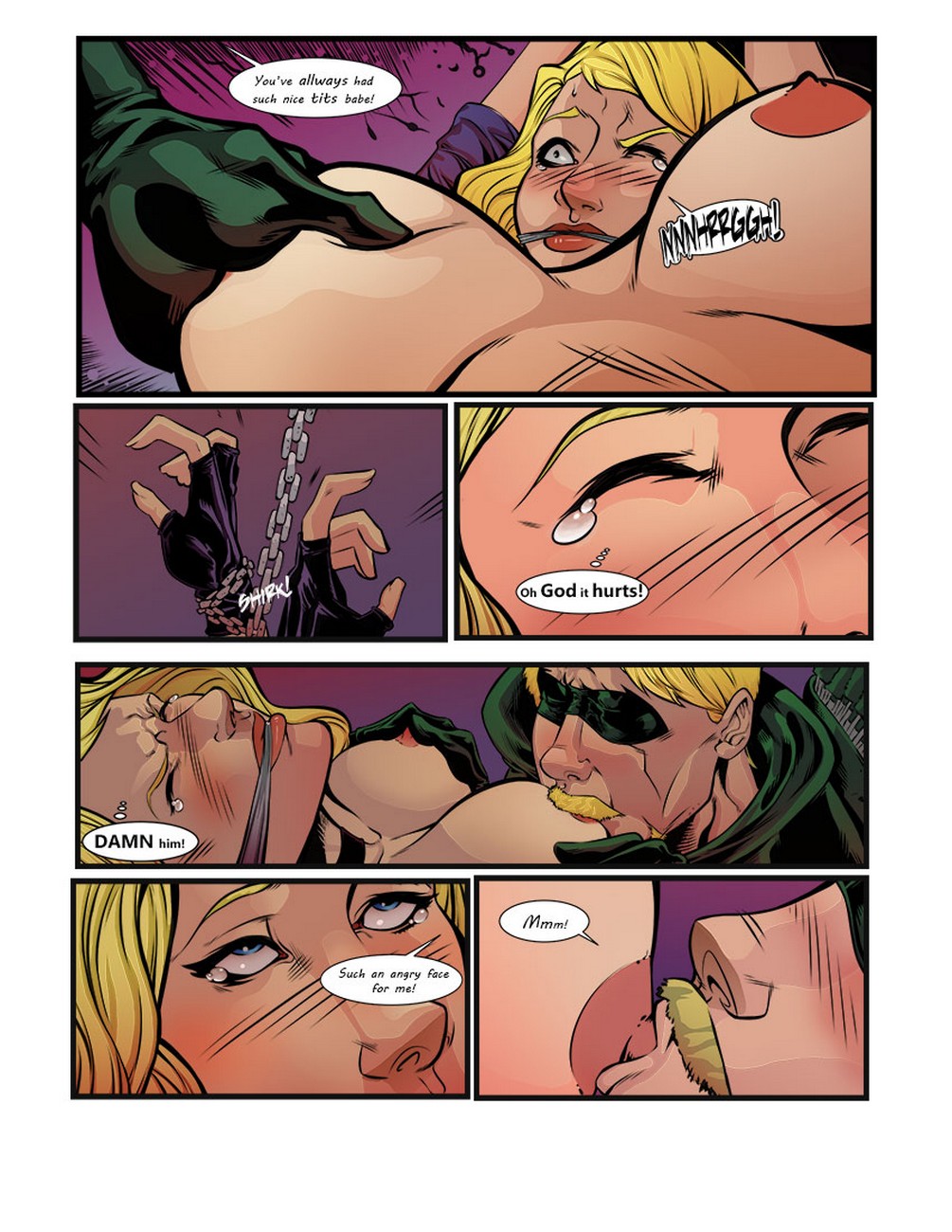 The Black Canary 1 - Ravished Prey comic porn - HD Porn Comics