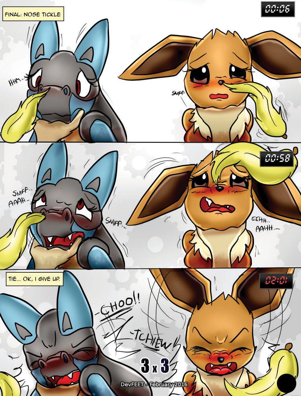 988px x 1300px - Porn Comics - Tickle Fight - Lucario vs Eevee - Adult Comix Free