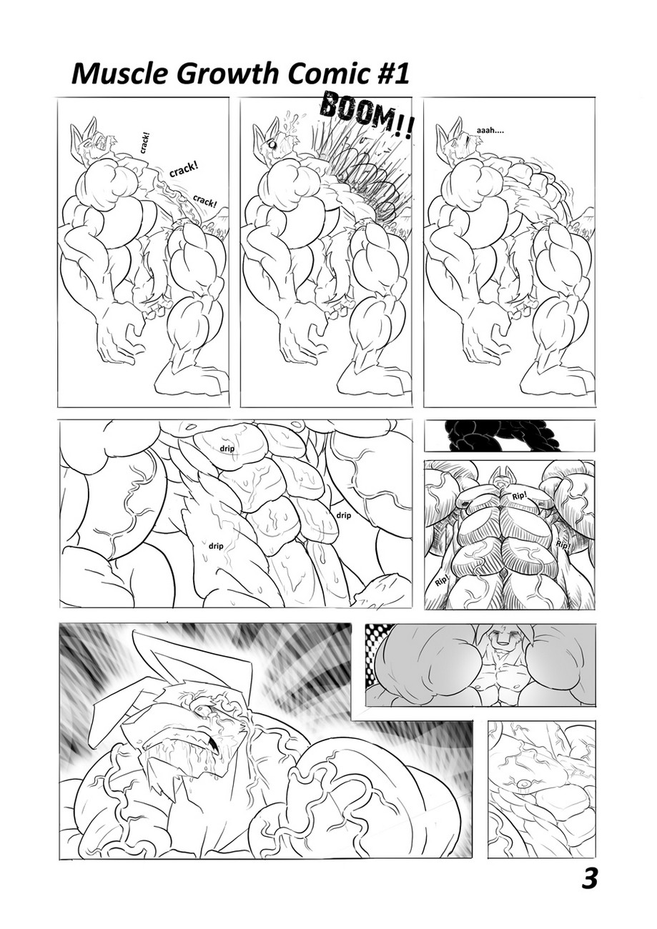 Furry Muscle Porn - WolfieCanem's Muscle Growth Comic 1 comic porn - HD Porn Comics